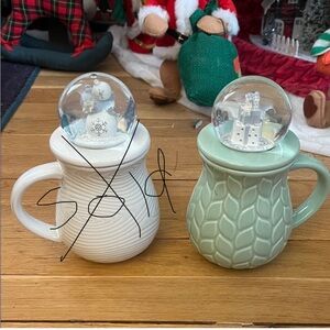 Temp-Tations White Snow Globe Mug excellent condition